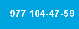 977 104-47-59 977 104-47-59